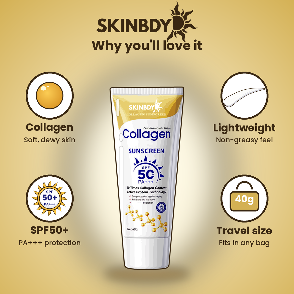 SKINBDY Collagen SPF50+